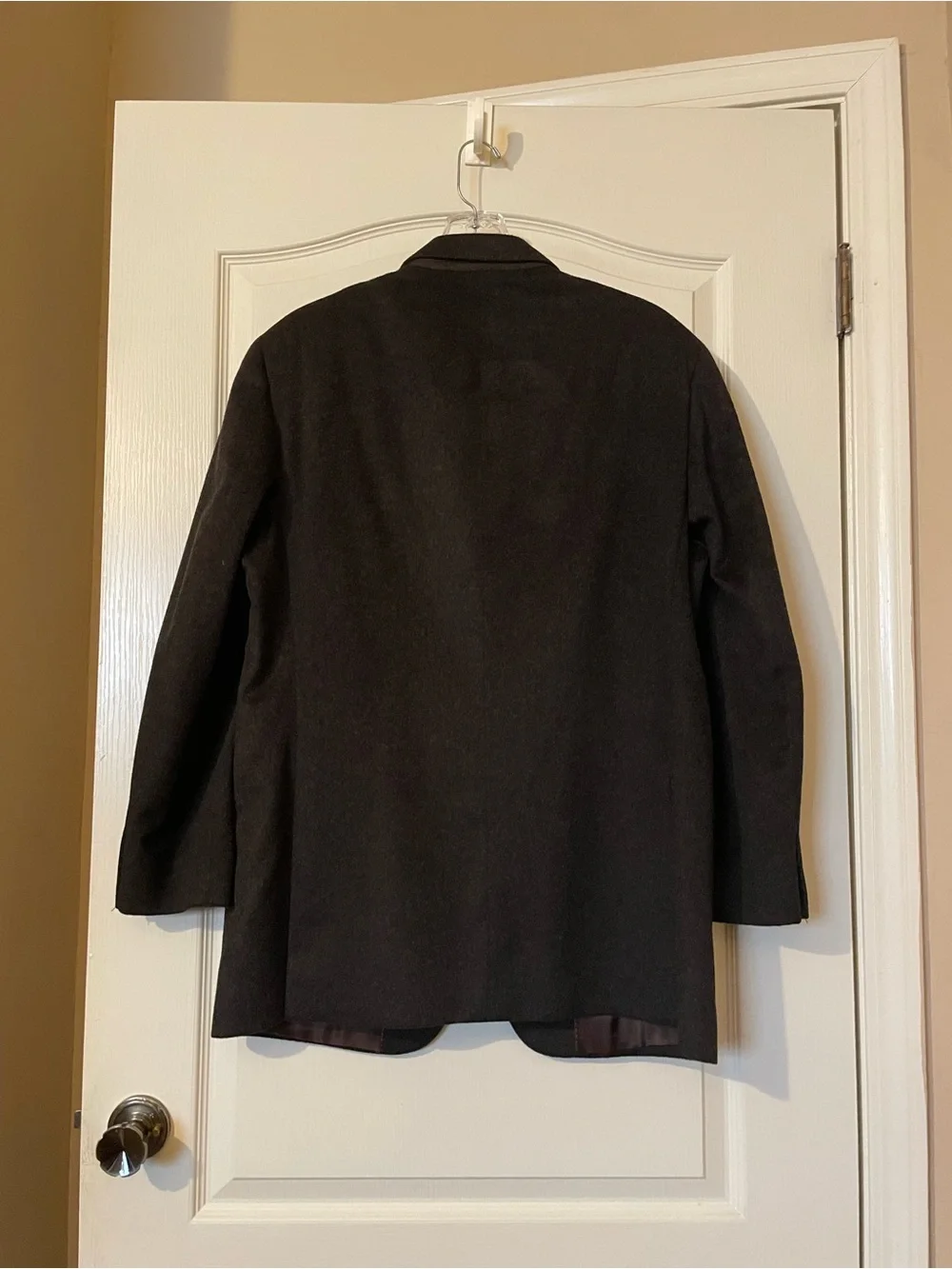 SAMUELSOHN Mens 42R Cashmere Mink Blazer Charcoal Gray Made in Canada 2 Button